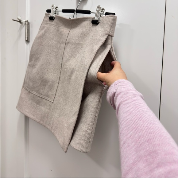 COS wool Cream Women's Skirt - Picture 5 of 16